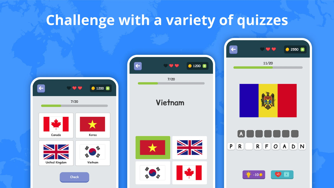 Flags of Countries: Quiz Game - عکس بازی موبایلی اندروید