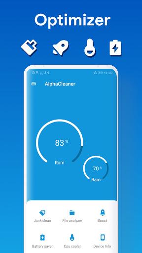 Alpha Cleaner - cleanup junks - Image screenshot of android app