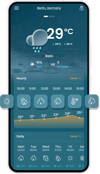 Weather forecast - Image screenshot of android app