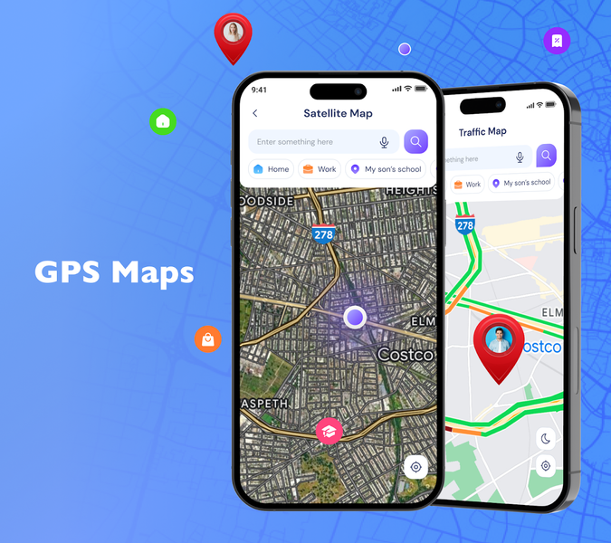 GPS Maps and GPS Directions - عکس برنامه موبایلی اندروید