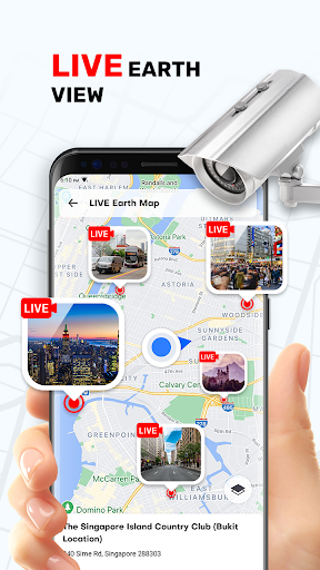 Live Earth Map: Street View ۳D - عکس برنامه موبایلی اندروید
