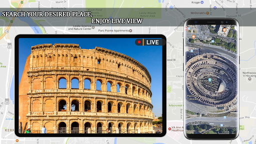 Live Earth Map-Street View Map - عکس برنامه موبایلی اندروید