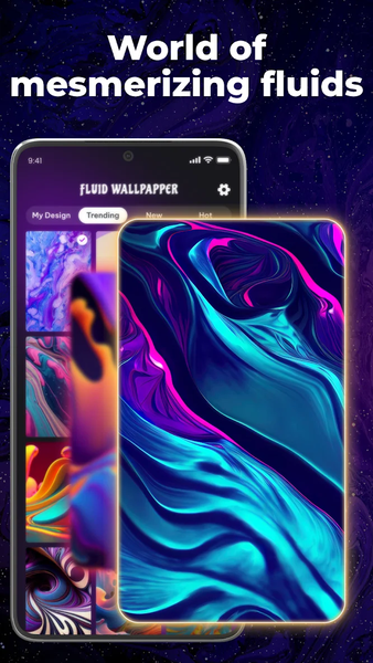 ۴D Wallpaper: Fluid Simulation - عکس برنامه موبایلی اندروید