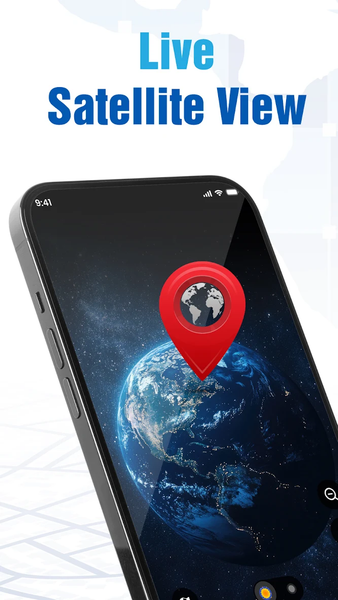 Live Earth Map: GPS Satellite - عکس برنامه موبایلی اندروید