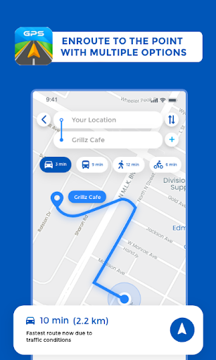 GPS, Maps Driving Directions - عکس برنامه موبایلی اندروید