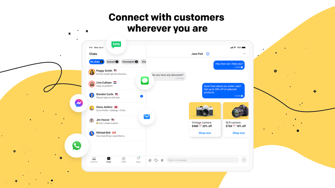 LiveChat - Customer service - عکس برنامه موبایلی اندروید
