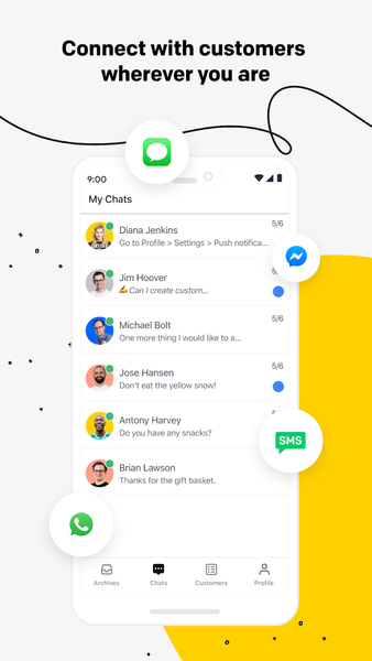 LiveChat - Customer service - عکس برنامه موبایلی اندروید