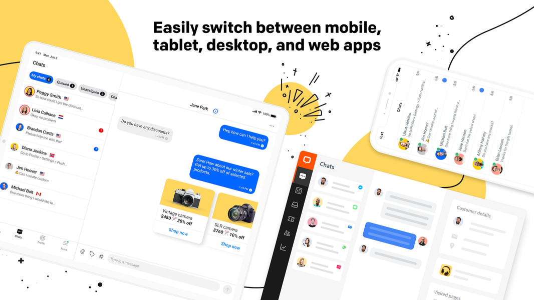 LiveChat - Customer service - عکس برنامه موبایلی اندروید