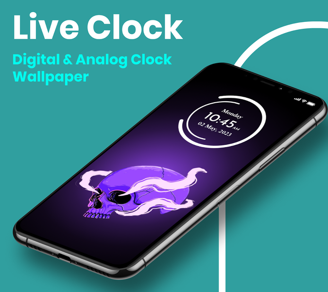 Live Clock wallpaper app - عکس برنامه موبایلی اندروید