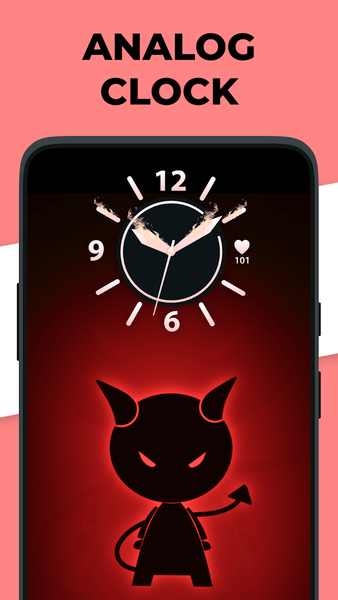 Live Clock wallpaper app - Image screenshot of android app