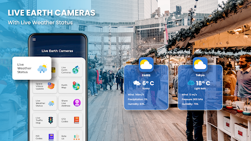 Live earth Maps: GPS - عکس برنامه موبایلی اندروید