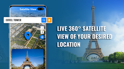 Live Earth Map Satellite View - عکس برنامه موبایلی اندروید