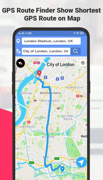 GPS Live World Satellite Maps - Image screenshot of android app