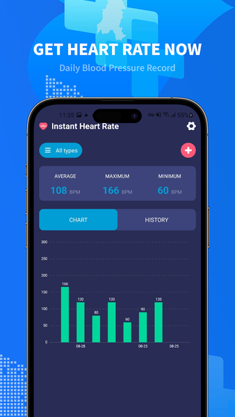 Live Heart Rate - عکس برنامه موبایلی اندروید
