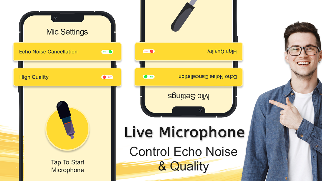 Live Microphone echo effect - عکس برنامه موبایلی اندروید