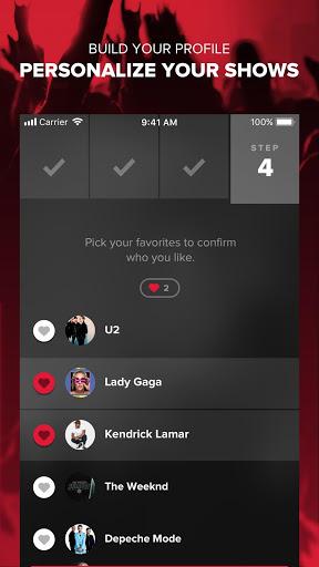 Live Nation At The Concert - Image screenshot of android app