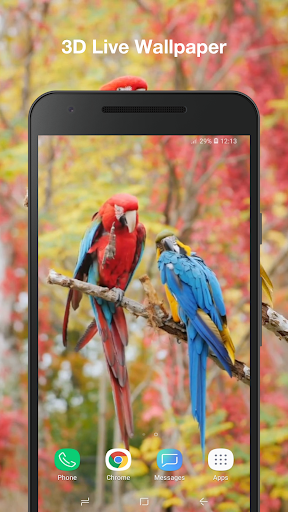 Beauty Birds Live Wallpaper - Image screenshot of android app