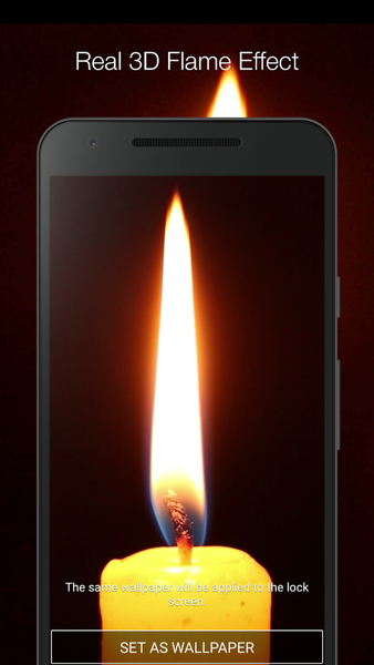 Candle Live Wallpaper - Image screenshot of android app