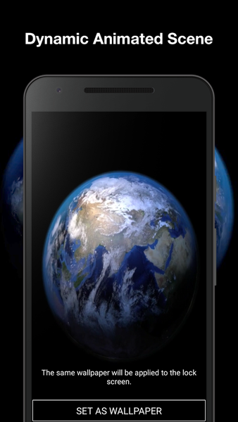 Earth 3d Live Wallpaper - Image screenshot of android app