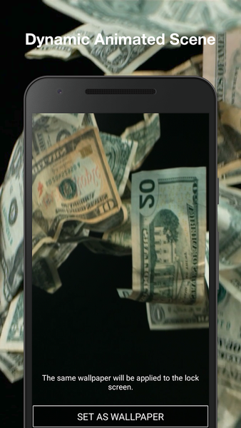 3d Falling Money Wallpaper - عکس برنامه موبایلی اندروید