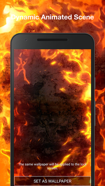 Fire Edges Live Wallpaper - Image screenshot of android app