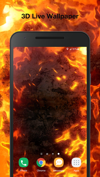 Fire Edges Live Wallpaper - Image screenshot of android app