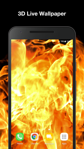 Fire Explosion Live Wallpaper - Image screenshot of android app