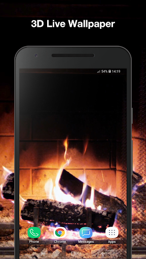 3d Fireplace Live Wallpaper - Image screenshot of android app