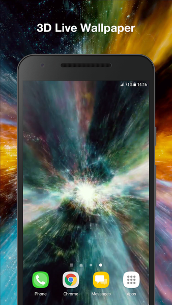 Galaxy Space Live Wallpaper - Image screenshot of android app