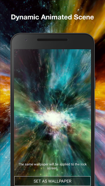 Galaxy Space Live Wallpaper - Image screenshot of android app