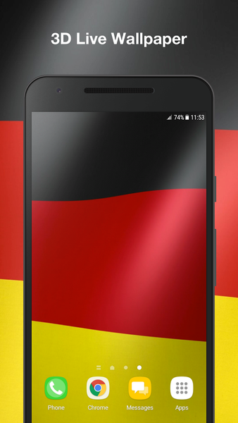 Germany Flag Live Wallpaper - Image screenshot of android app