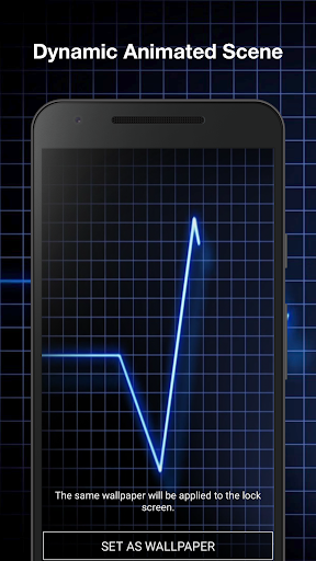 Heart Rate Live Wallpaper - Image screenshot of android app