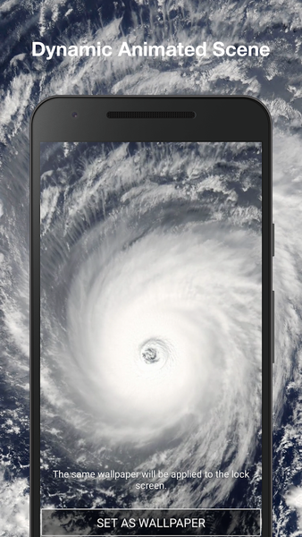 Hurricane Live Wallpaper - Image screenshot of android app