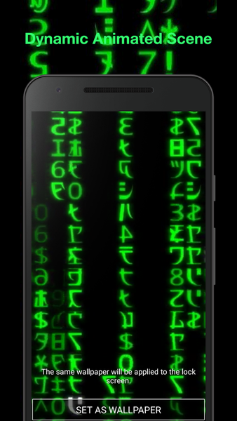 Hacker Live Wallpaper - Image screenshot of android app