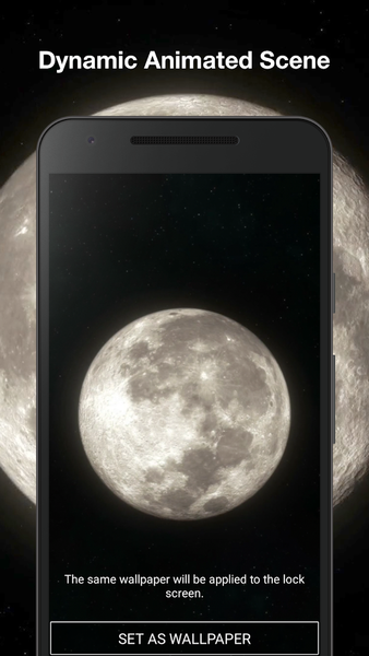 Moon 3d Live Wallpaper - Image screenshot of android app