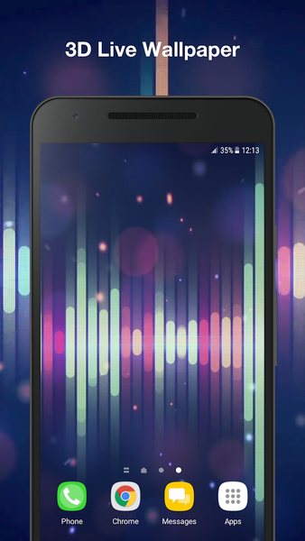 Music Equalizer Live Wallpaper - Image screenshot of android app