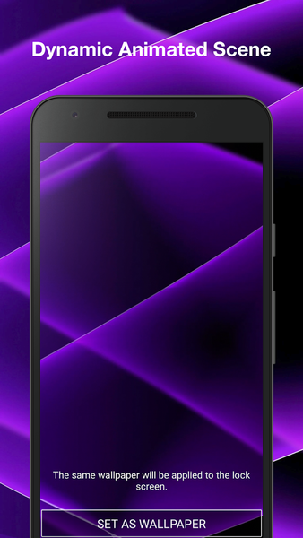 Purple Live Wallpaper - Image screenshot of android app