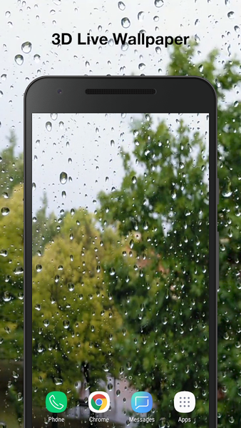 3d Raindrops Live Wallpaper - Image screenshot of android app