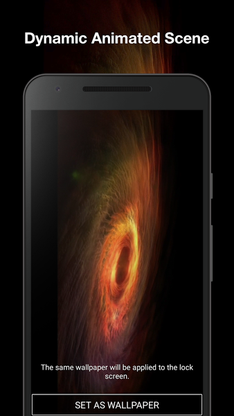 Real Black Hole Live Wallpaper - Image screenshot of android app