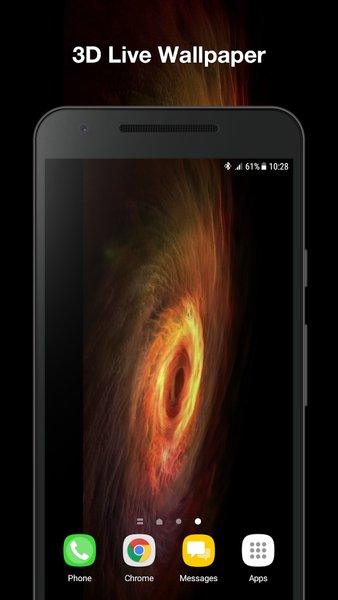 Real Black Hole Live Wallpaper - Image screenshot of android app