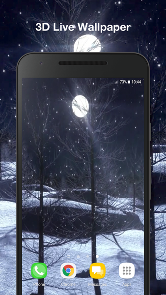 Snowfall Live Wallpaper - Image screenshot of android app