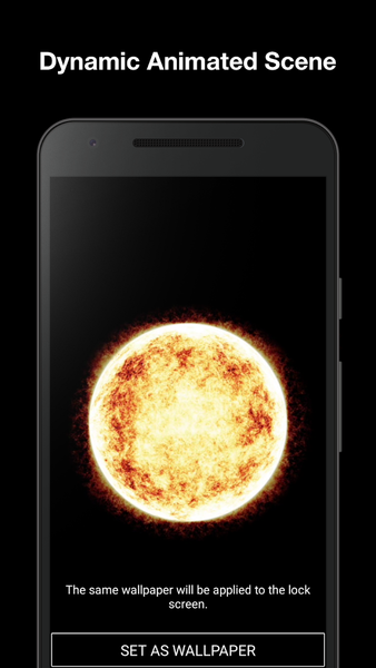 Sun Live Wallpaper - Image screenshot of android app