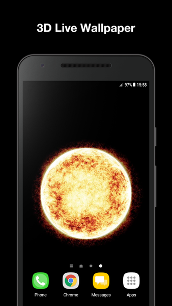 Sun Live Wallpaper - Image screenshot of android app