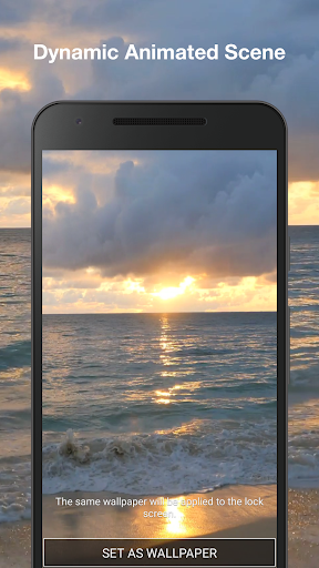 Sunset Beach Live Wallpaper - Image screenshot of android app