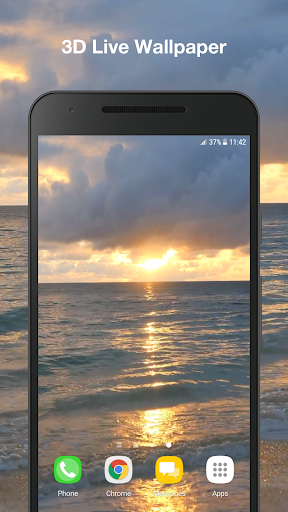 Sunset Beach Live Wallpaper - Image screenshot of android app
