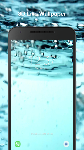 Water Bubbles Live Wallpaper - Image screenshot of android app