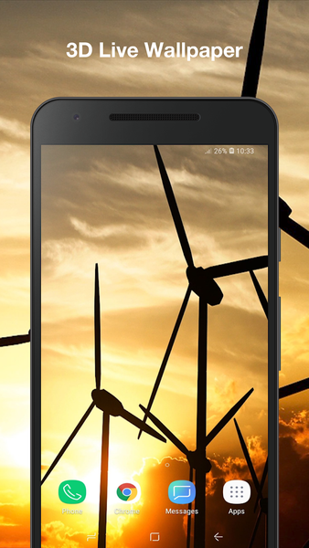 Windmills Live Wallpaper - Image screenshot of android app