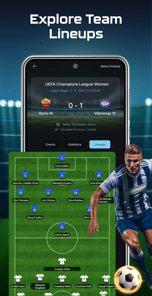 Live Football & Sports Score - عکس برنامه موبایلی اندروید