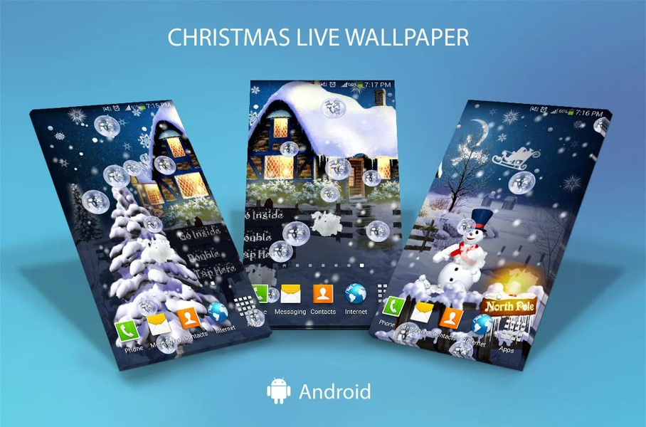 Christmas live wallpaper - Image screenshot of android app