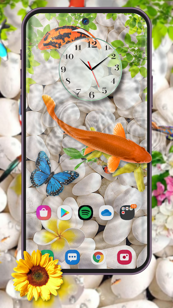 Fish Live Wallpaper 3D Touch - Image screenshot of android app